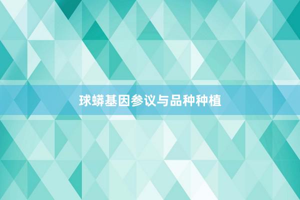球蟒基因参议与品种种植